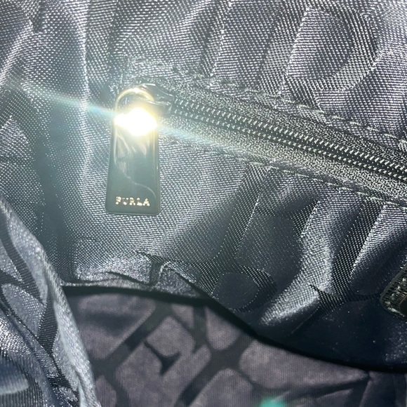 FURLA Agata Black Saffiano Leather Crossbody Handbag - Picture 12 of 16